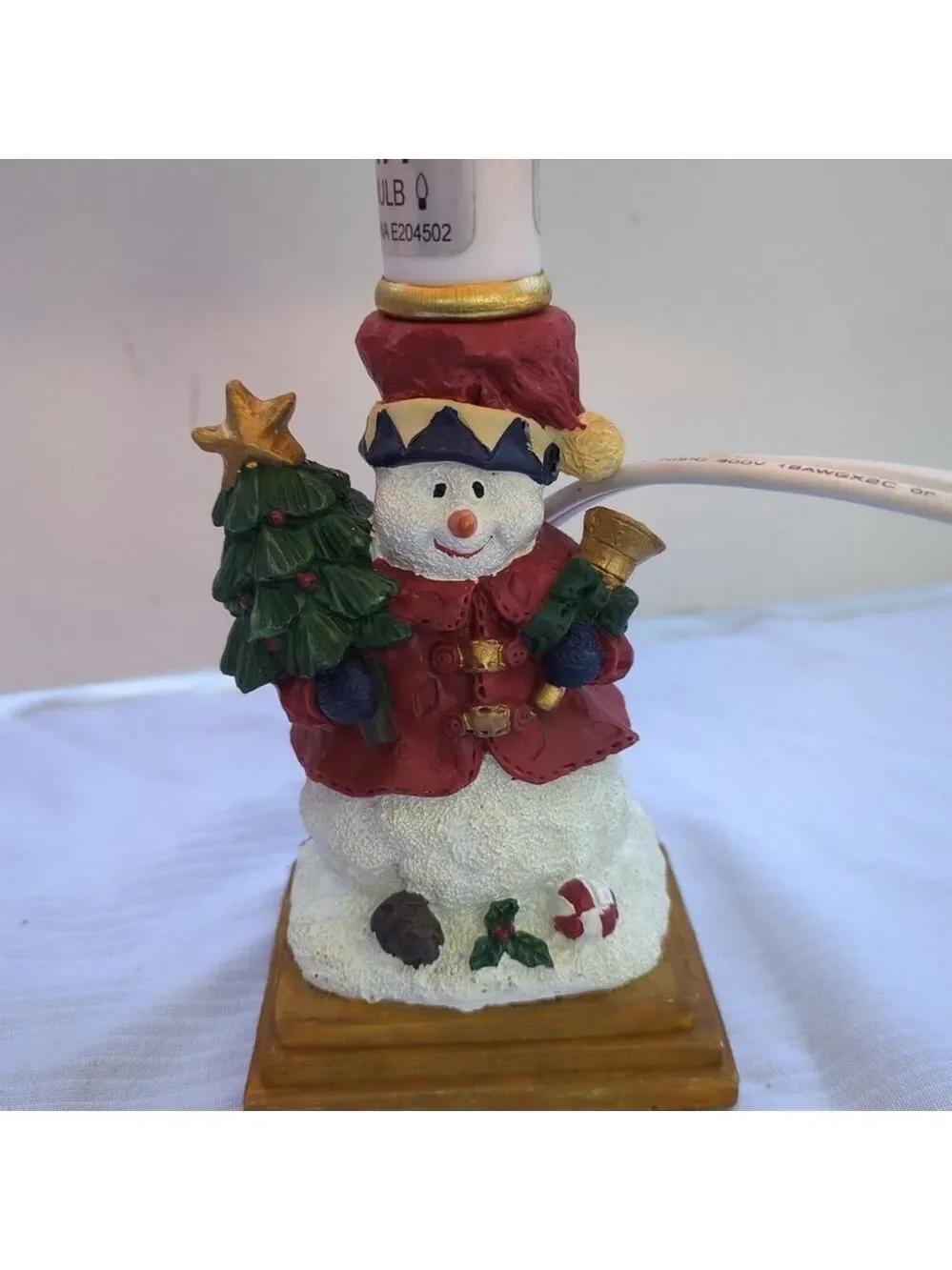 Welcome Home Home Again SNOWMAN Festive Christmas Night Light RARE NIB